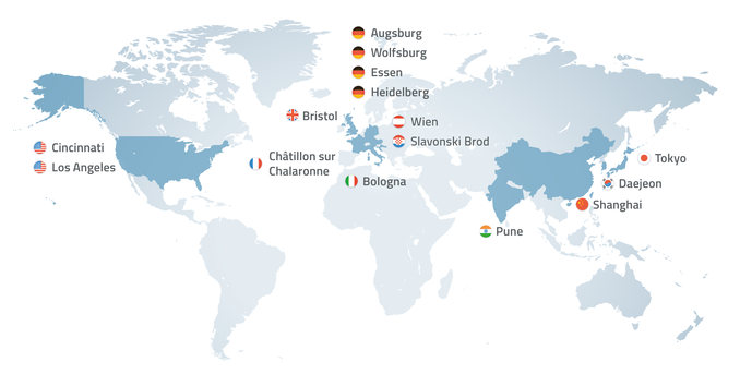 Datacenters map